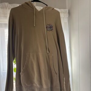 Santa Cruz Skateboards Men's Brown Hoodie